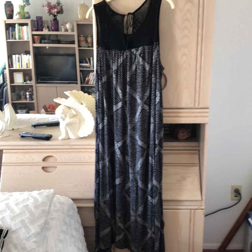 Lucky Brand Black and White Maxi Dress - Picture 2 of 5